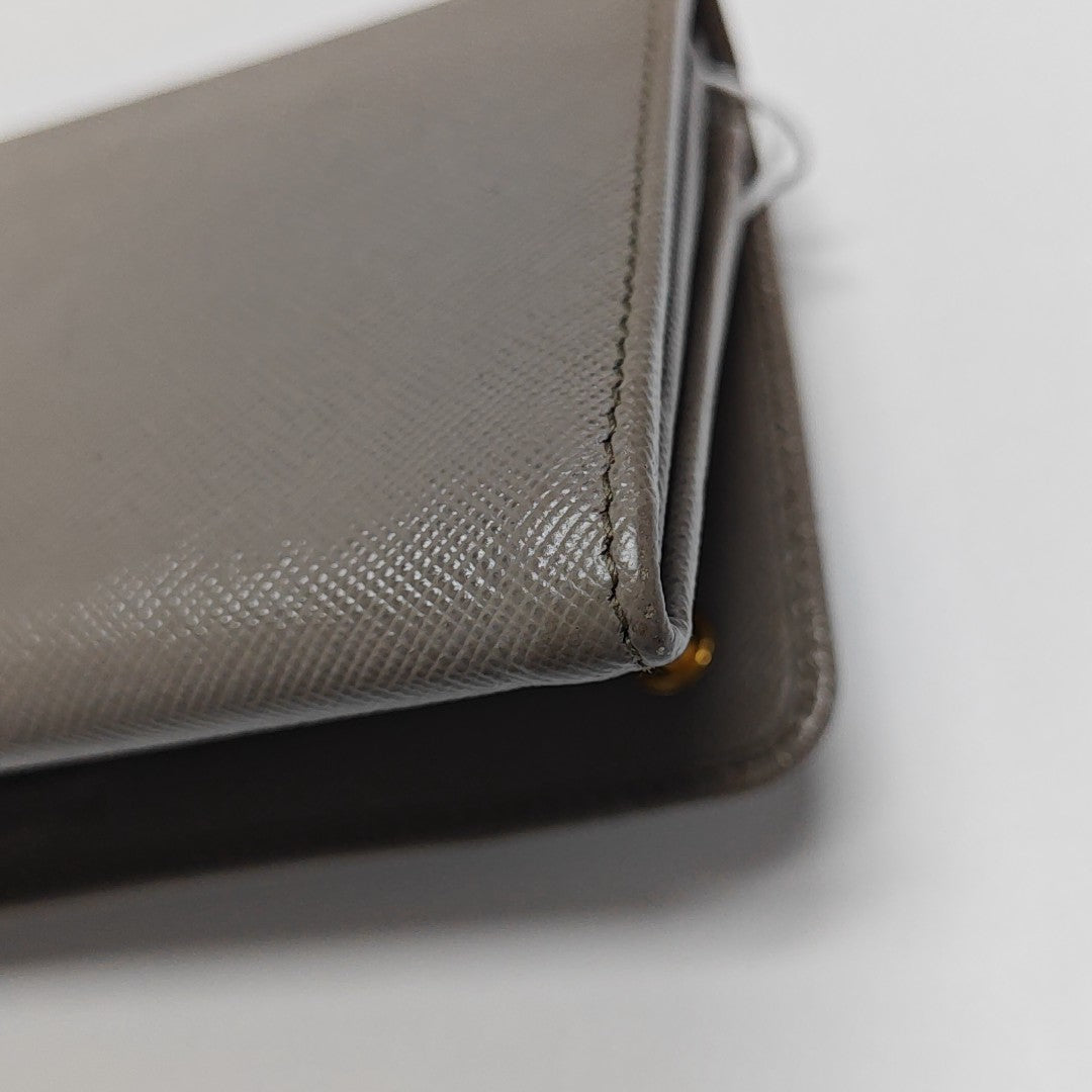 Calfskin Wallet Gray