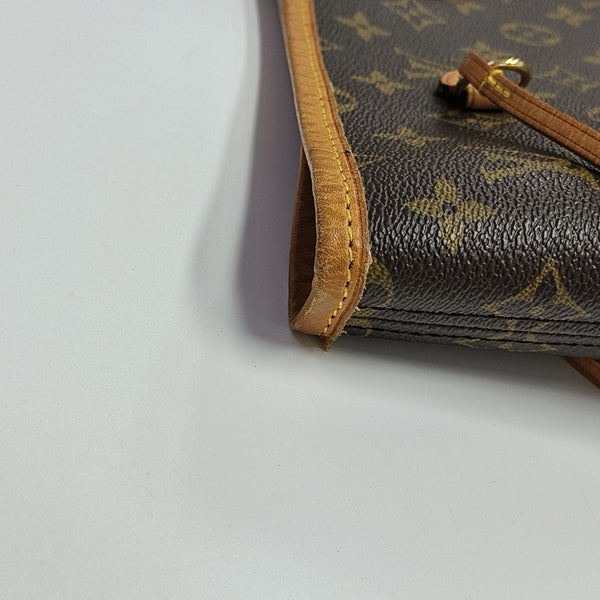 NEVERFULL GM Monogram Coated Canvas Brown