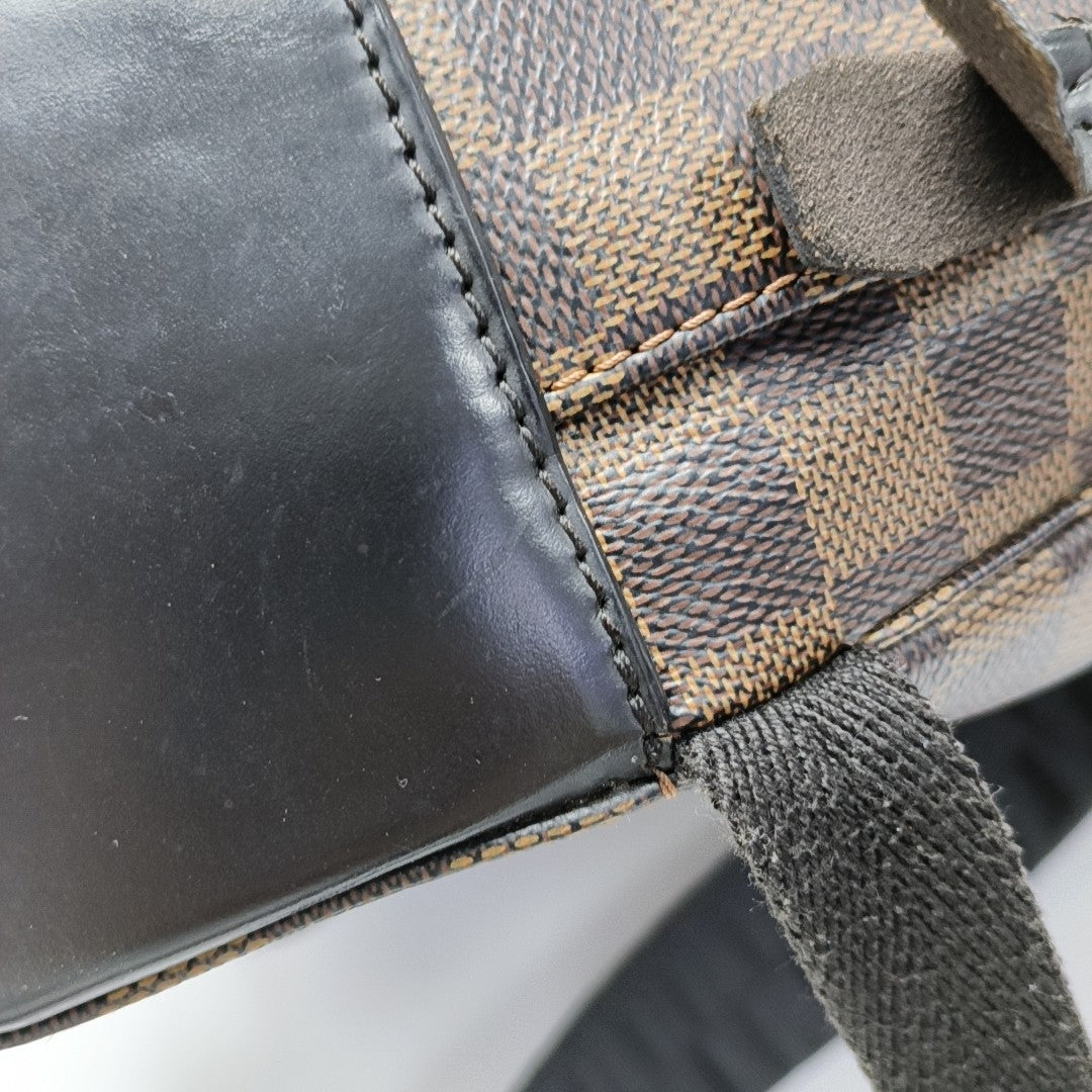 JAKE Damier Ebene Coated Canvas Brown