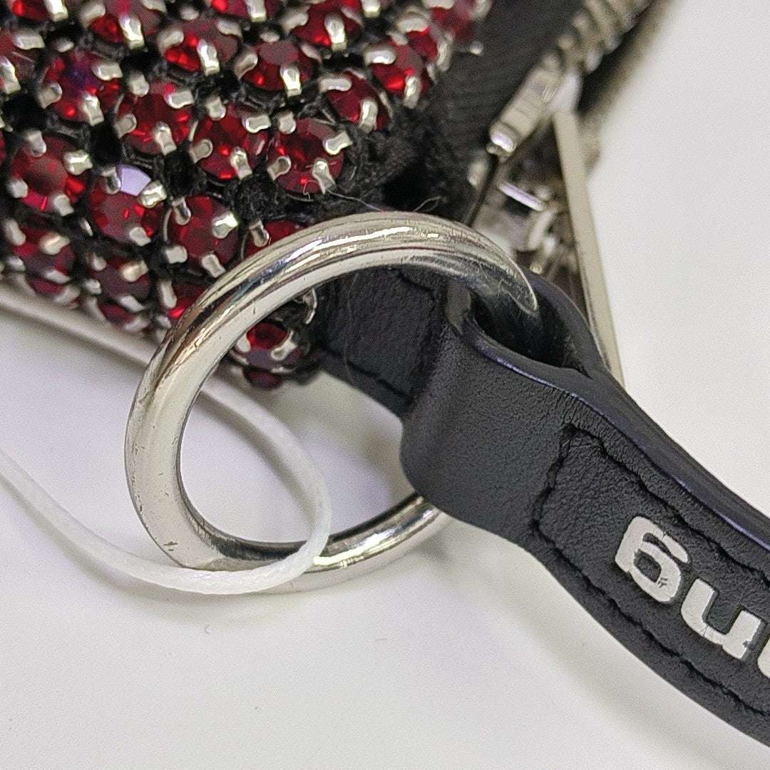 Lab-Grown Diamond Top Handle Bag Red