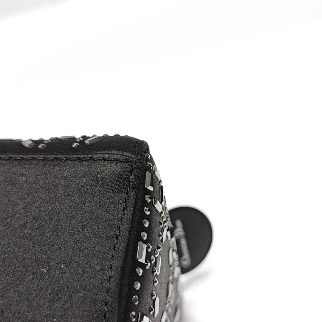 Authenticated pre-owned  Lady Dior Mini Silk Satin Black - Tote Bag at Looply