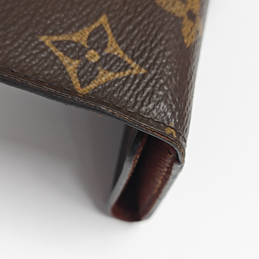 Monogram Coated Canvas Key Pouch Brown