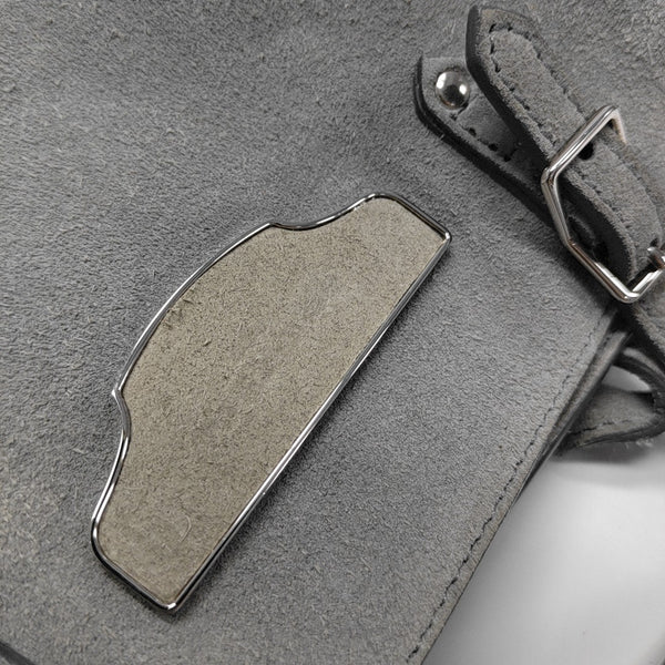 Suede Tote Bag Gray
