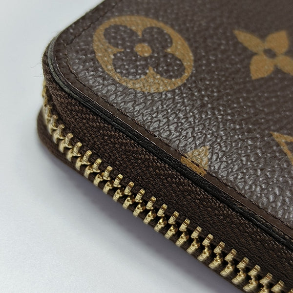 CLÉMENCE Monogram Coated Canvas Brown Wallet