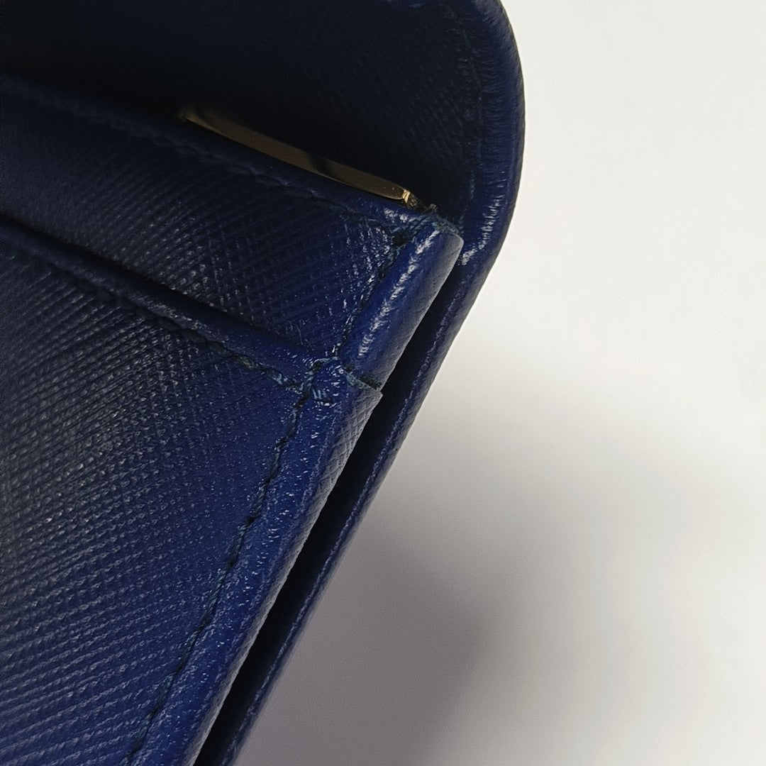 Calfskin Wallet Blue