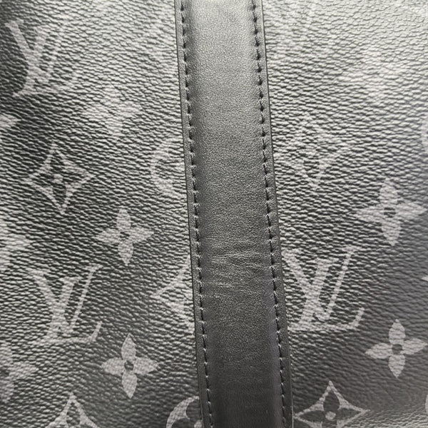 KEEPALL 25 Monogram Coated Canvas Black