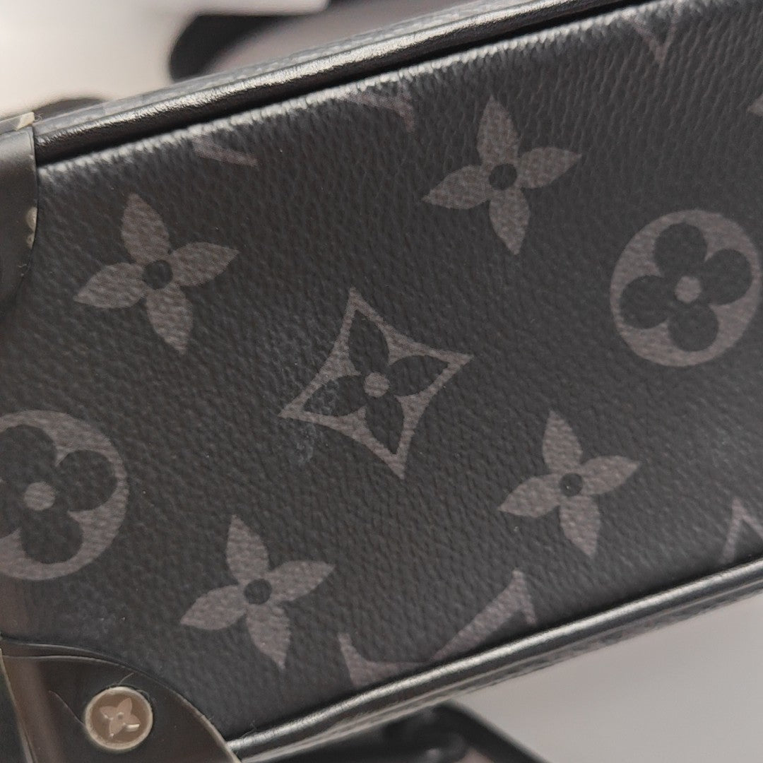 SOFT TRUNK Mini Monogram Coated Canvas Black