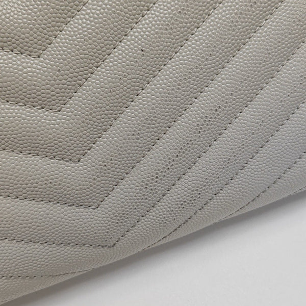 MONOGRAM WOC Chevron Calfskin White