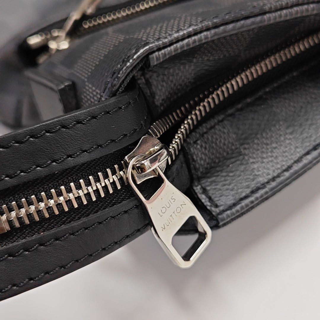 7 DAYS A WEEK Damier Graphite Coated Canvas Gray