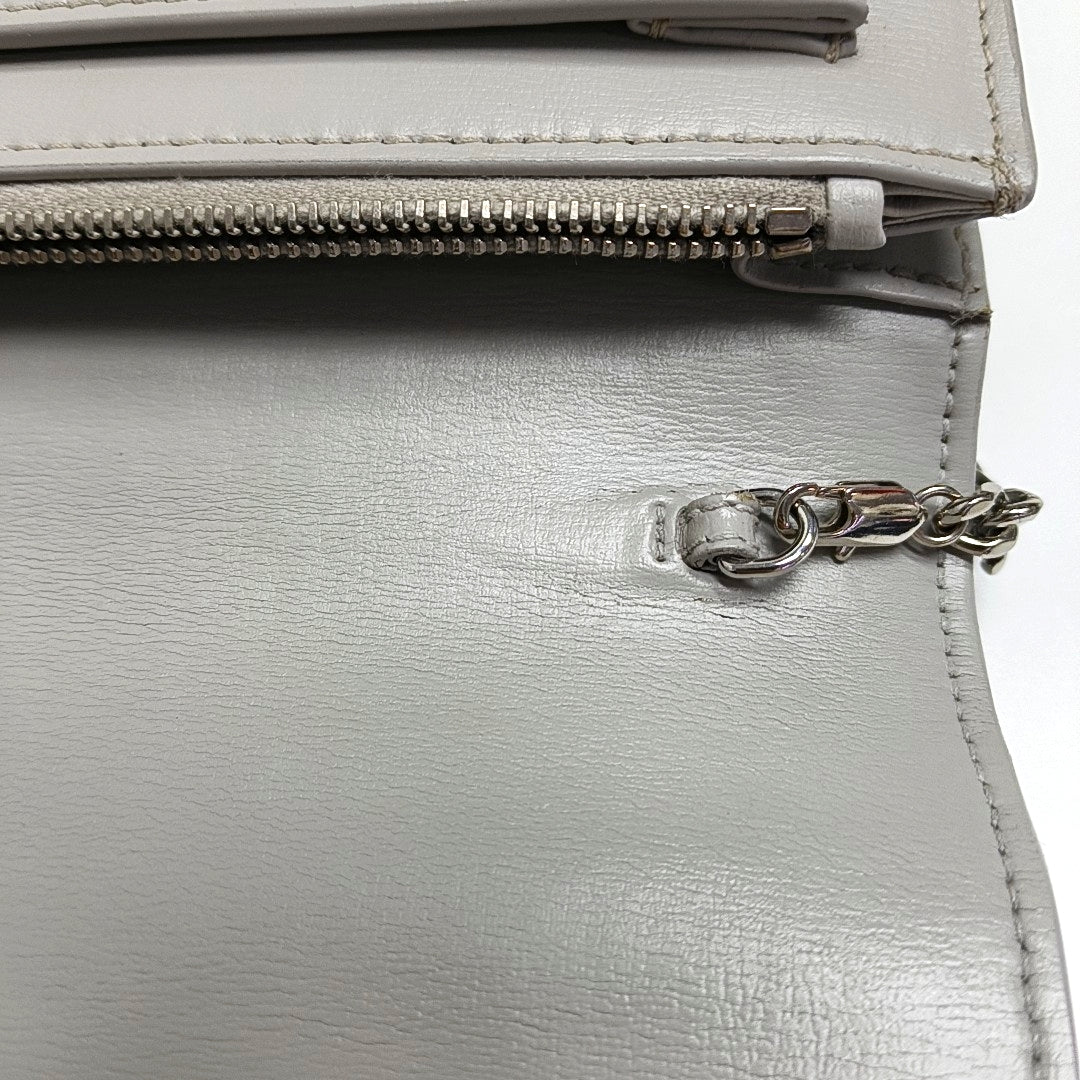 Authenticated pre-owned  SUNSET Calfskin Gray - Crossbody Bag at Looply