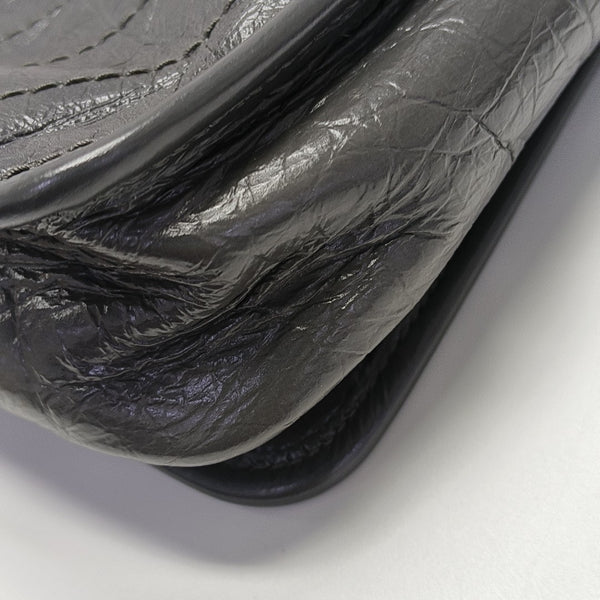 NIKI Mini Chevron Calfskin Gray