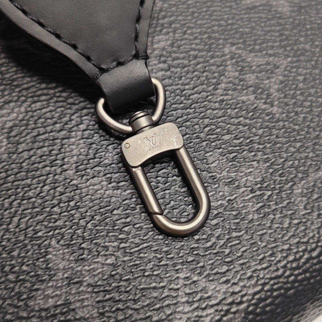 HORIZON Monogram Coated Canvas Black