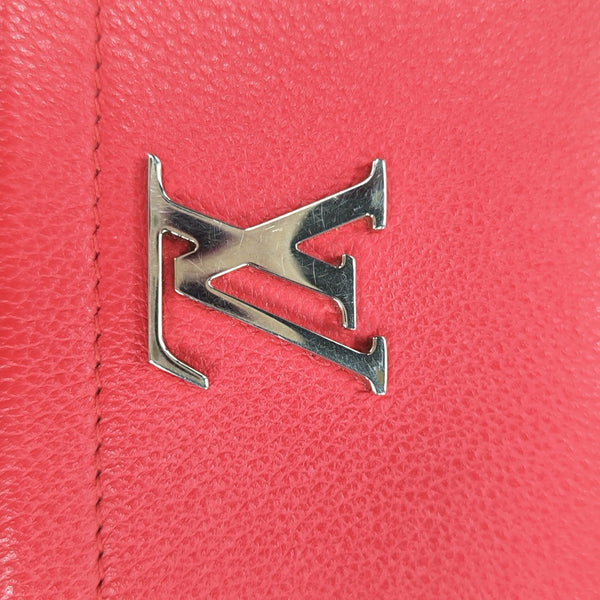 LOCKME BB Calfskin Red Wallet