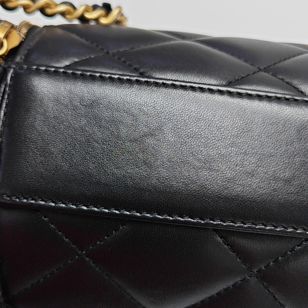 Quilted Lambskin Black