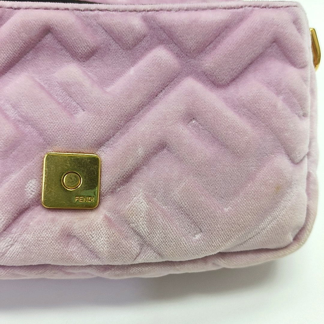 Authenticated pre-owned  Baguette Mini Fabric Pink - Shoulder Bag at Looply