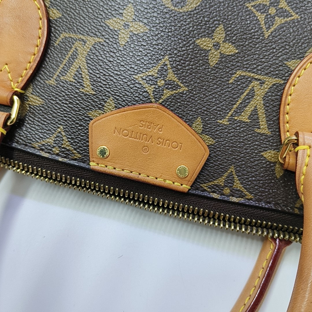 TURENNE MM Monogram Coated Canvas Brown