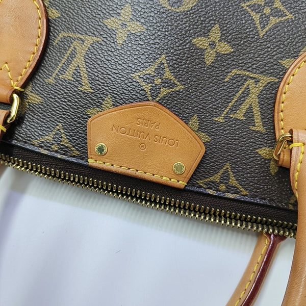 TURENNE MM Monogram Coated Canvas Brown