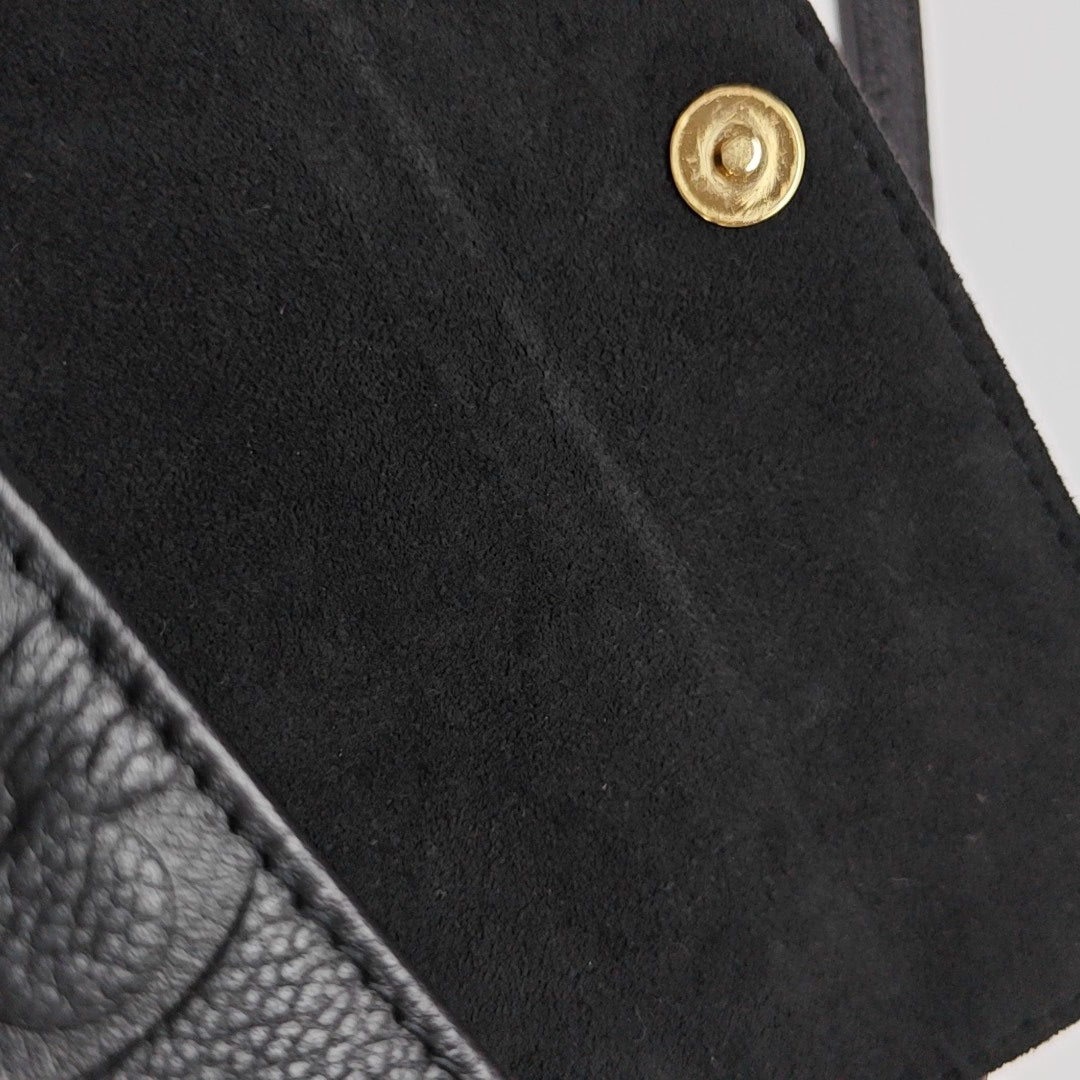 IVY Monogram Calfskin Black