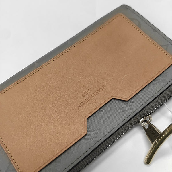 JEANNE Monogram Canvas Gray Wallet