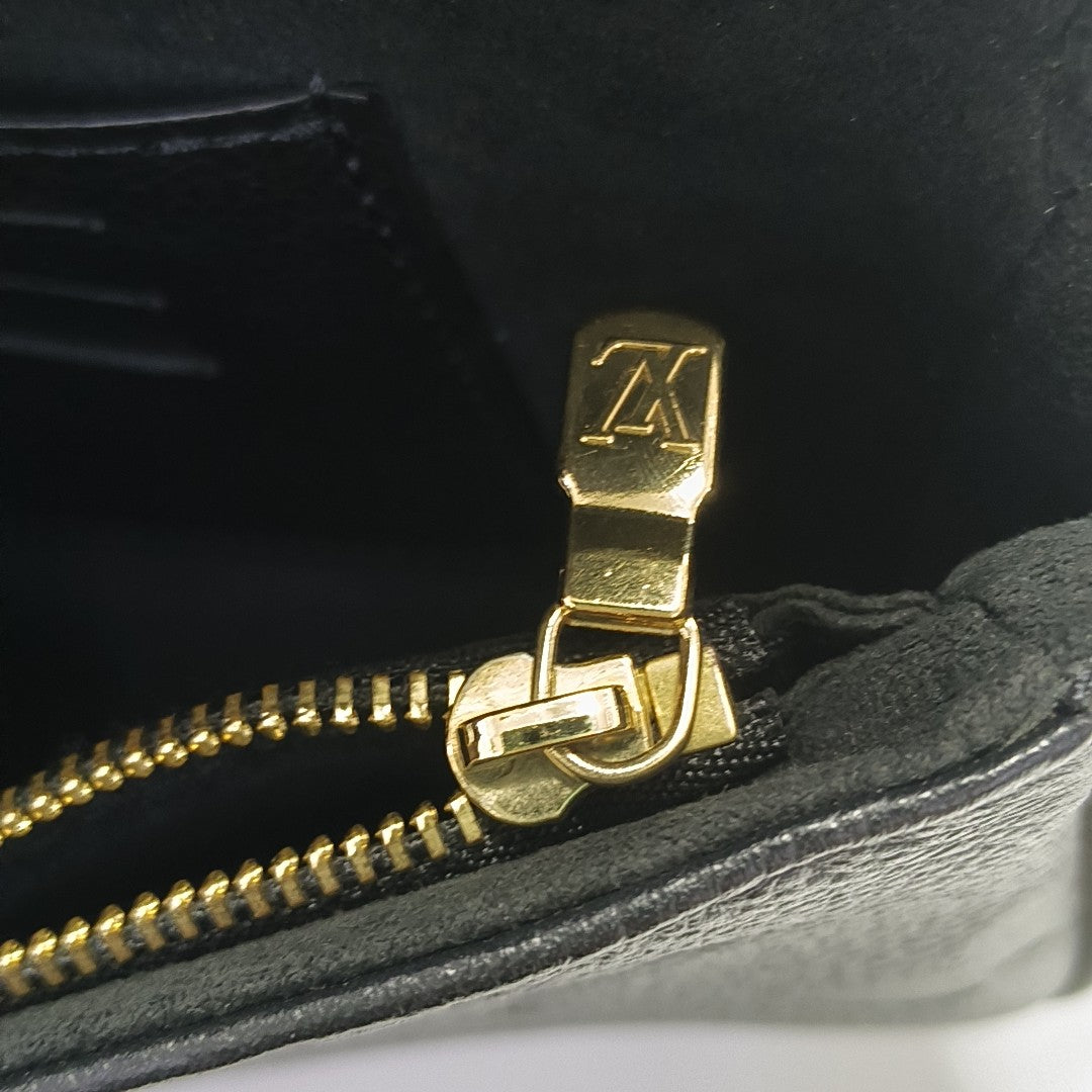 IVY Monogram Calfskin Black