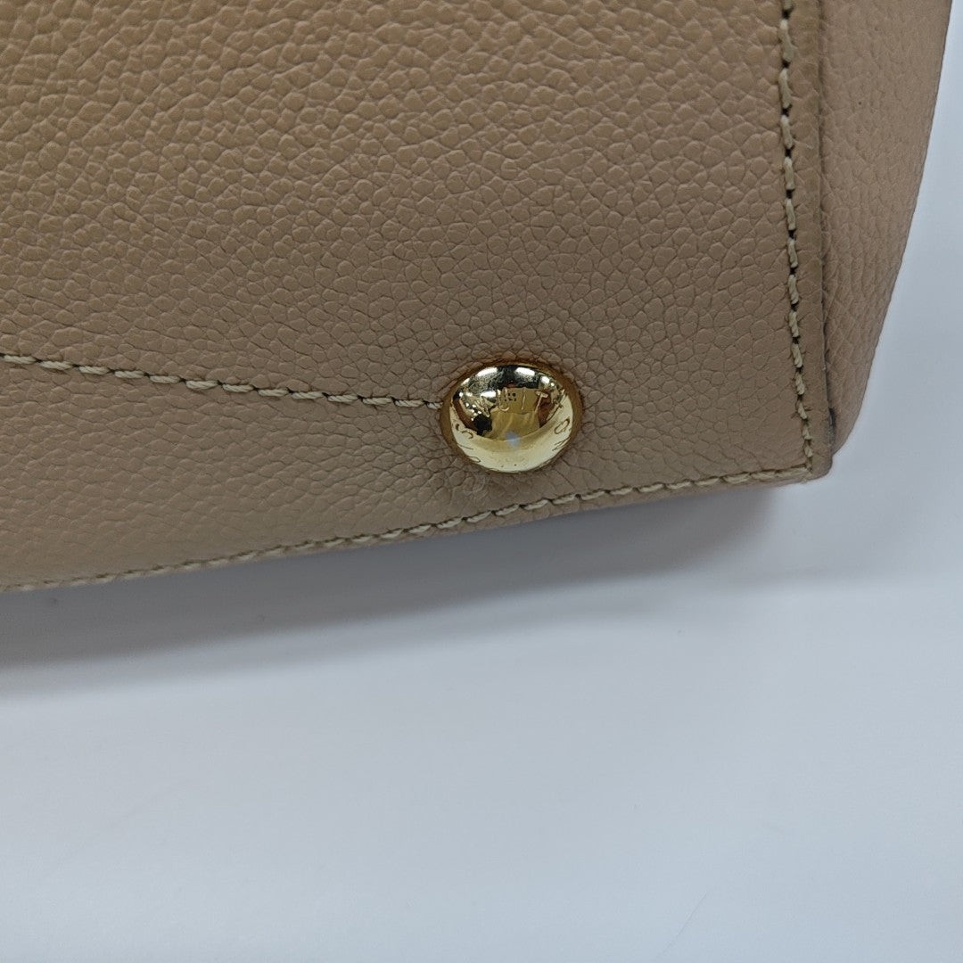 MONTAIGNE Monogram Calfskin Beige