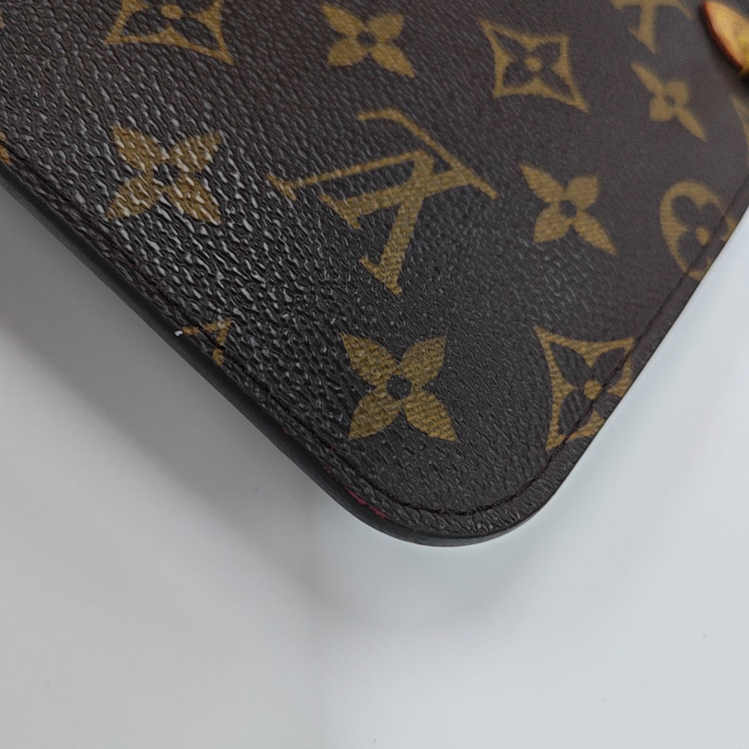 NEVERFULL MM Monogram Coated Canvas Brown