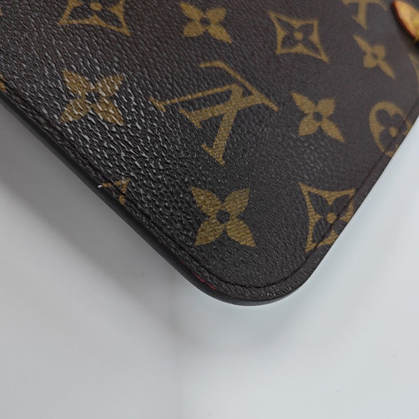 NEVERFULL MM Monogram Coated Canvas Brown