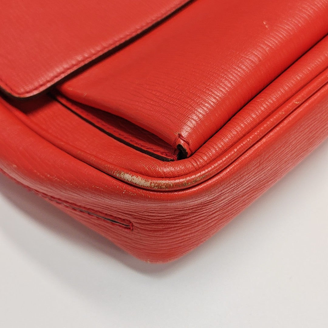 Calfskin Shoulder Bag Red