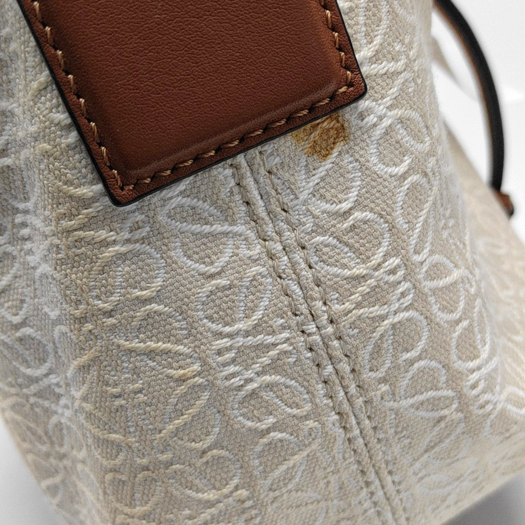 Cubi Monogram Canvas Beige