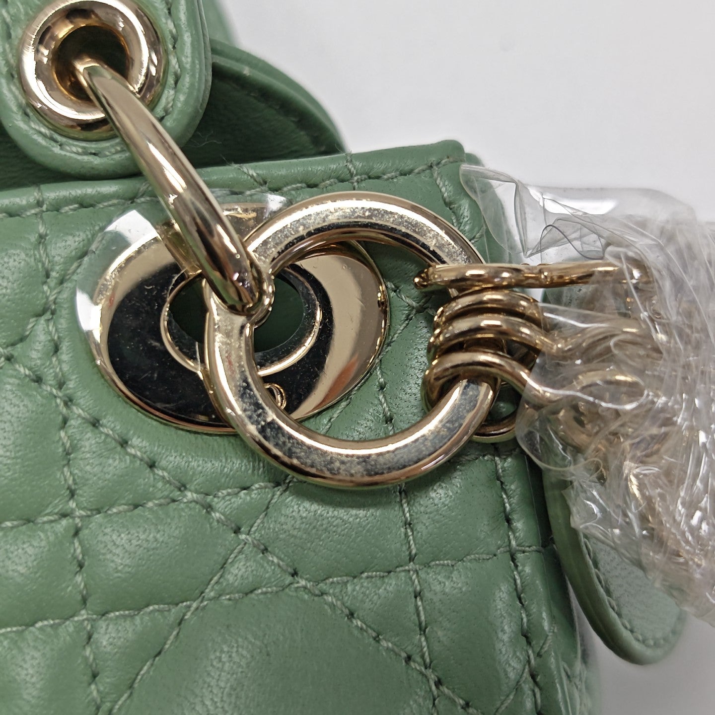 Lady Dior Super Mini Cannage Lambskin Green