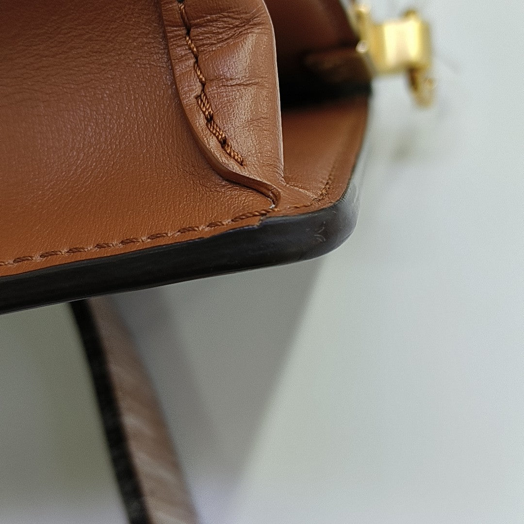 DAUPHINE Mini Monogram Coated Canvas Brown