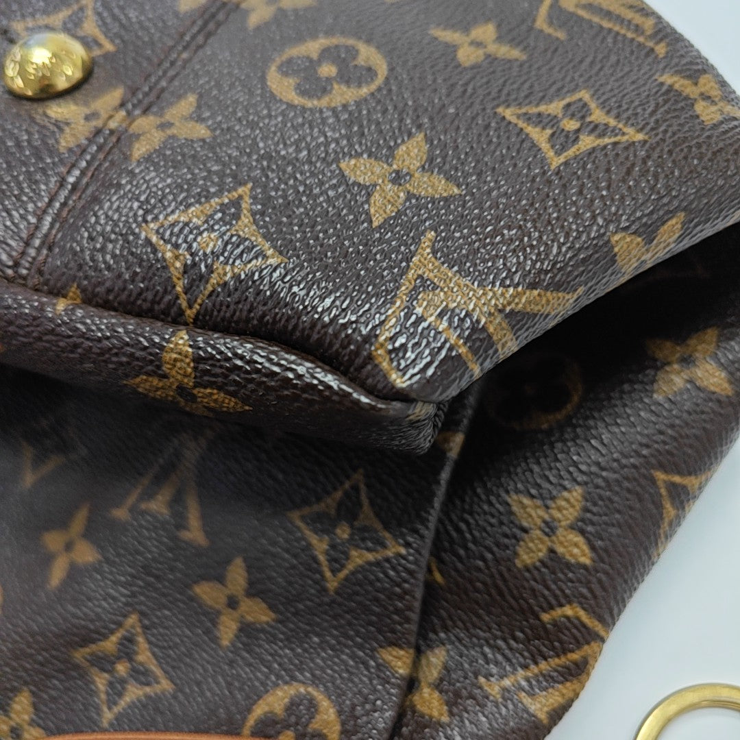 ARTSY MM Monogram Coated Canvas Brown