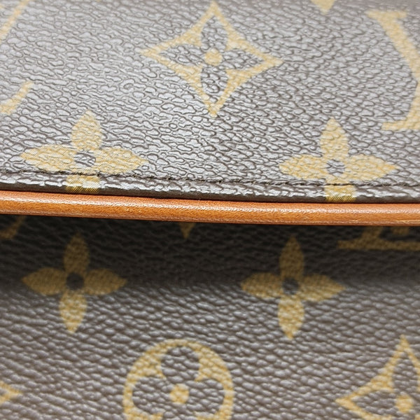 FLORENTINE Monogram Coated Canvas Brown