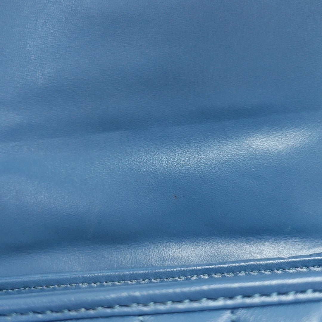 GG Marmont Mini Quilted Calfskin Blue