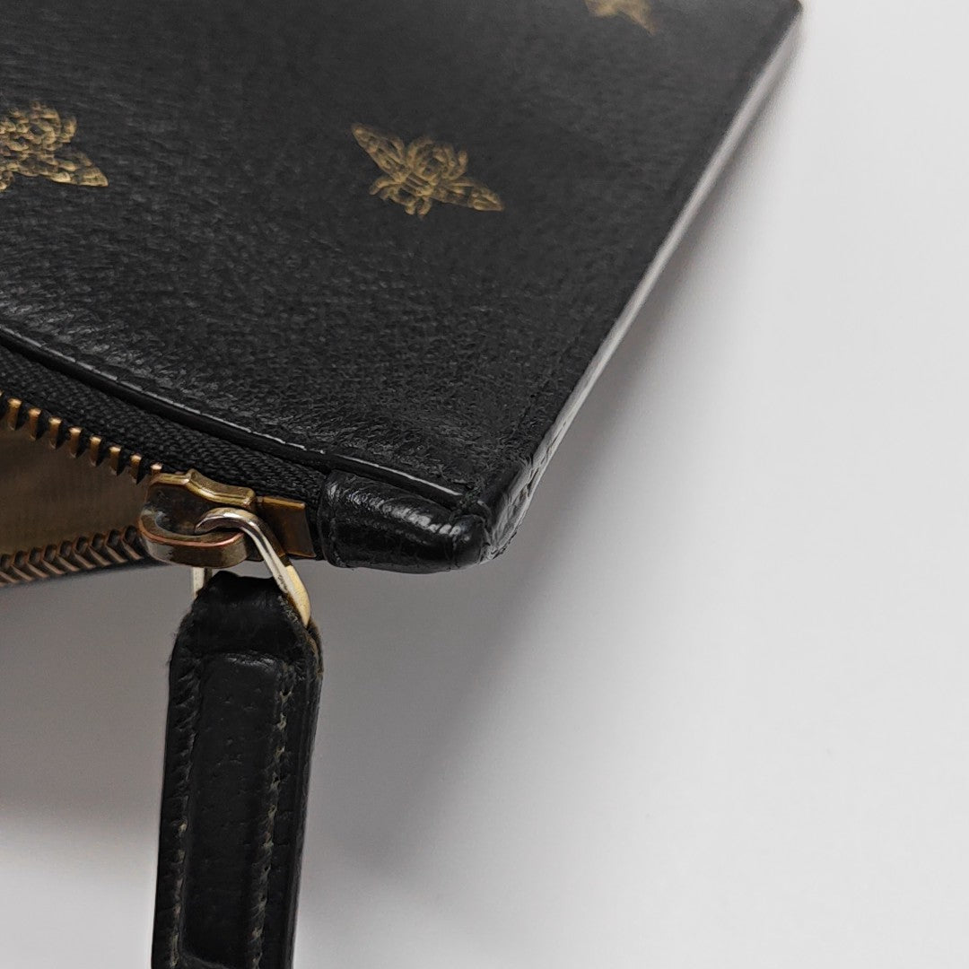 Bee Web Calfskin Black