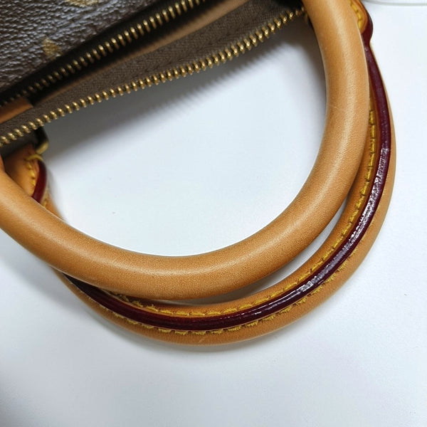 SPEEDY 30 Monogram Coated Canvas Brown