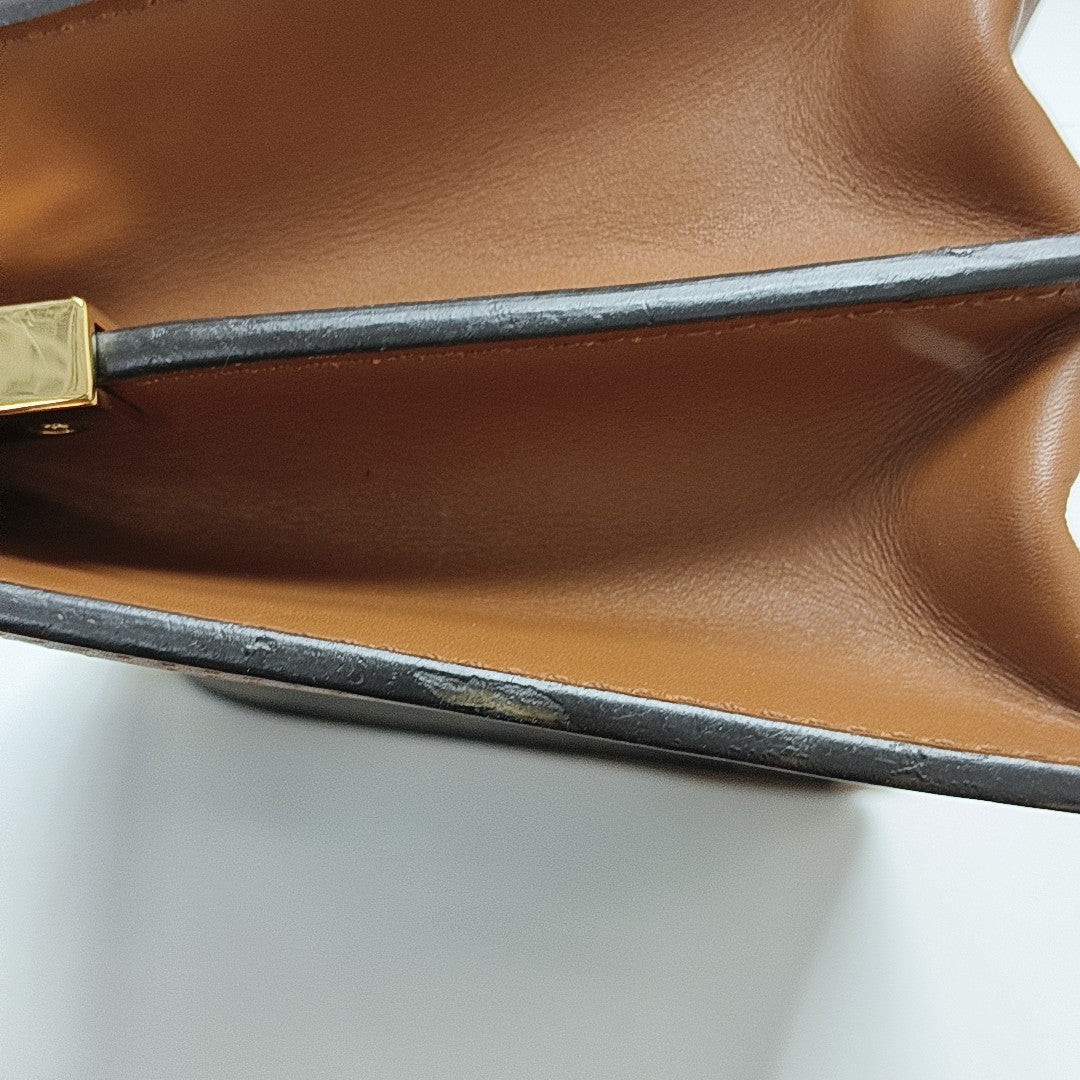 DAUPHINE Mini Monogram Coated Canvas Brown