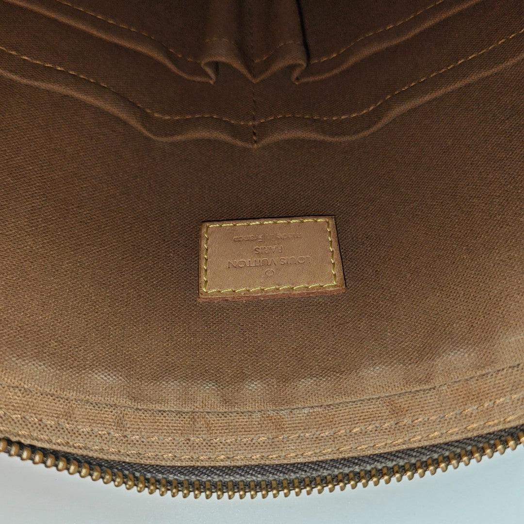 TROTTEUR Monogram Coated Canvas Brown
