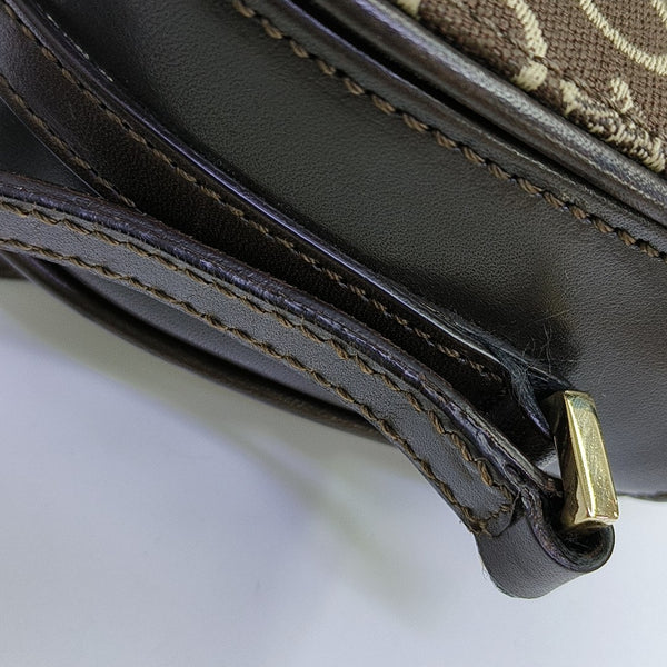 Fabric Shoulder Bag Brown