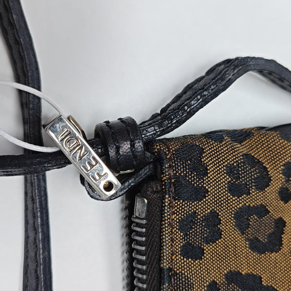 Fabric Shoulder Bag Brown