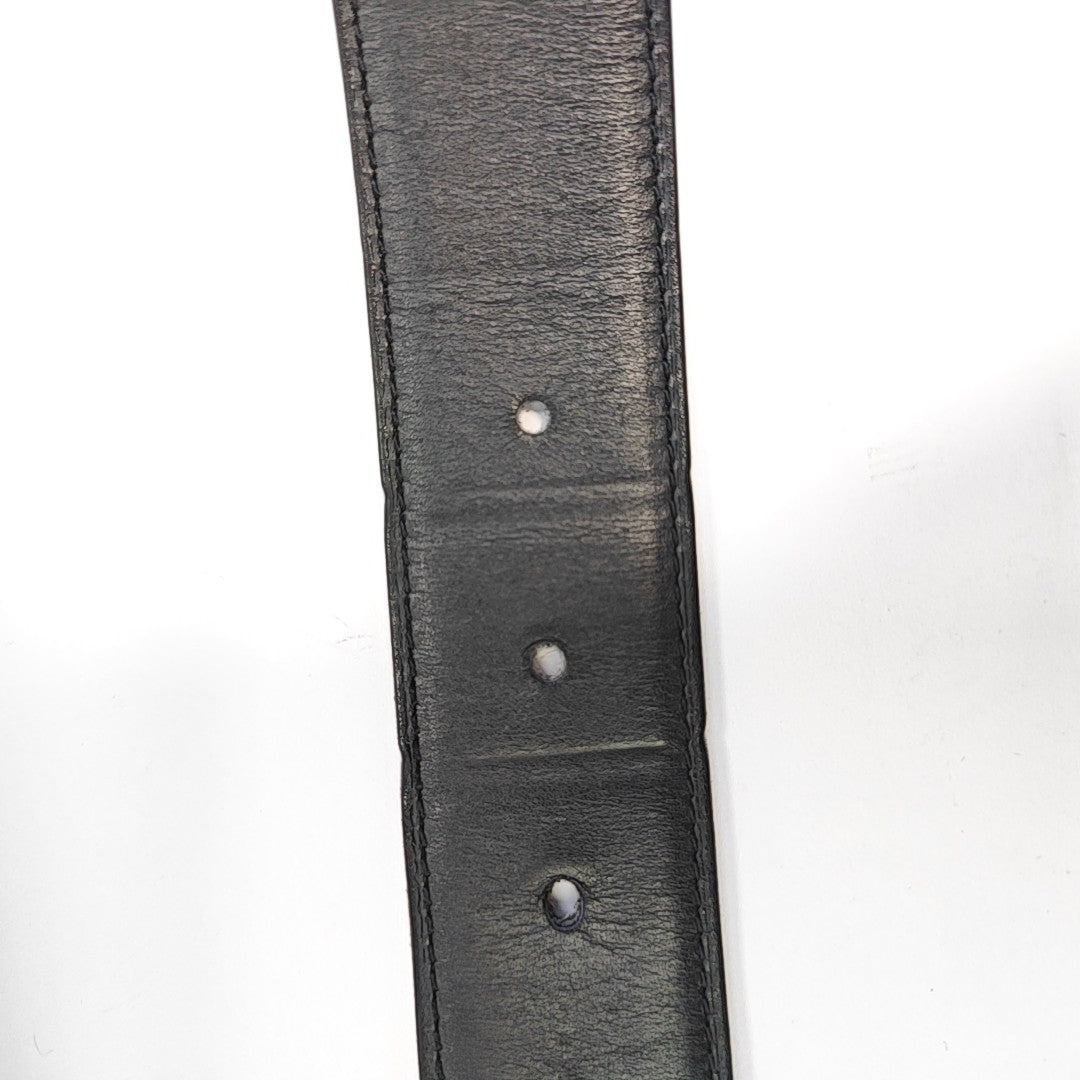 Leather Belt Gray