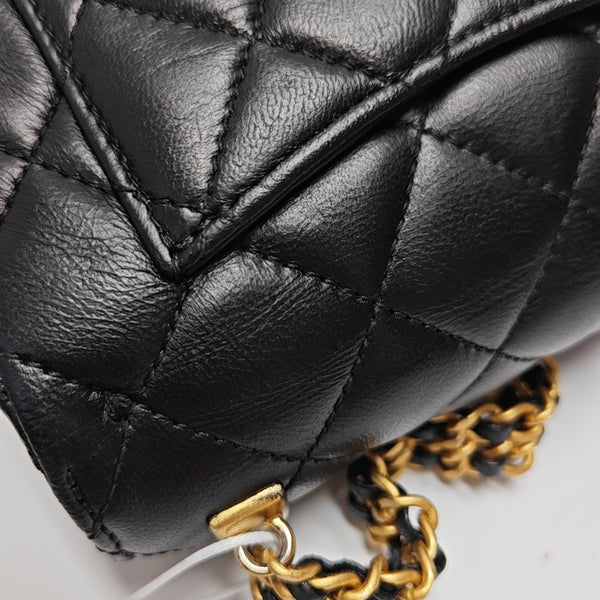 Quilted Lambskin Mini Black