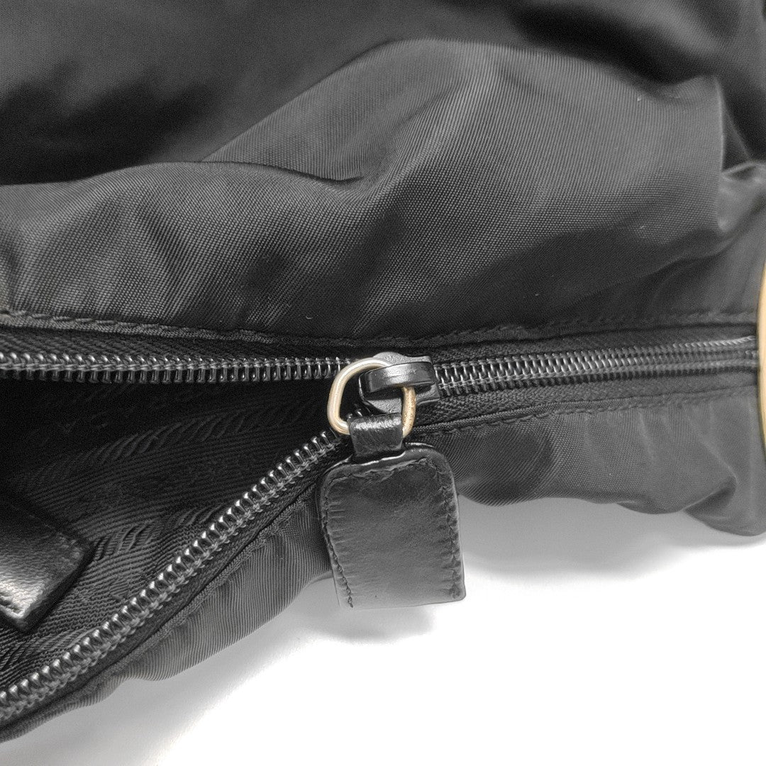 Nylon Shoulder Bag Black
