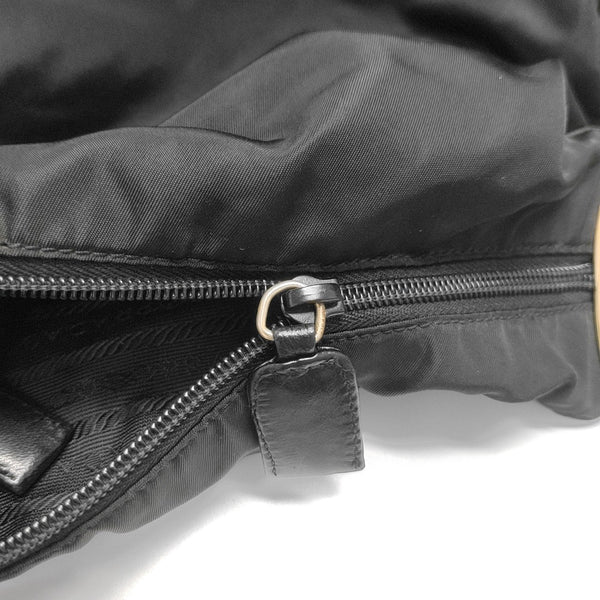 Nylon Shoulder Bag Black