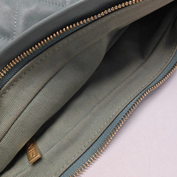 Quilted Calfskin Shoulder Bag Green