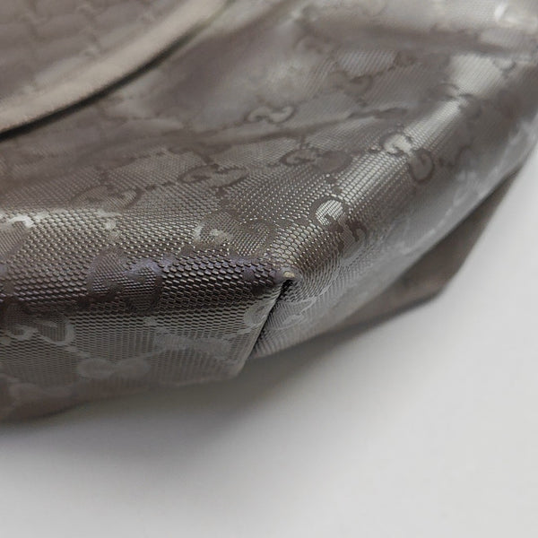Monogram Coated Canvas Tote Bag Silver