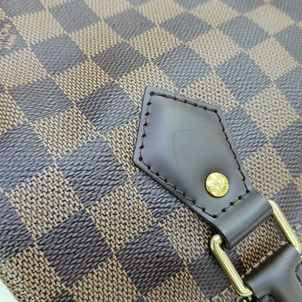 SPEEDY 25 Damier Ebene Coated Canvas Brown