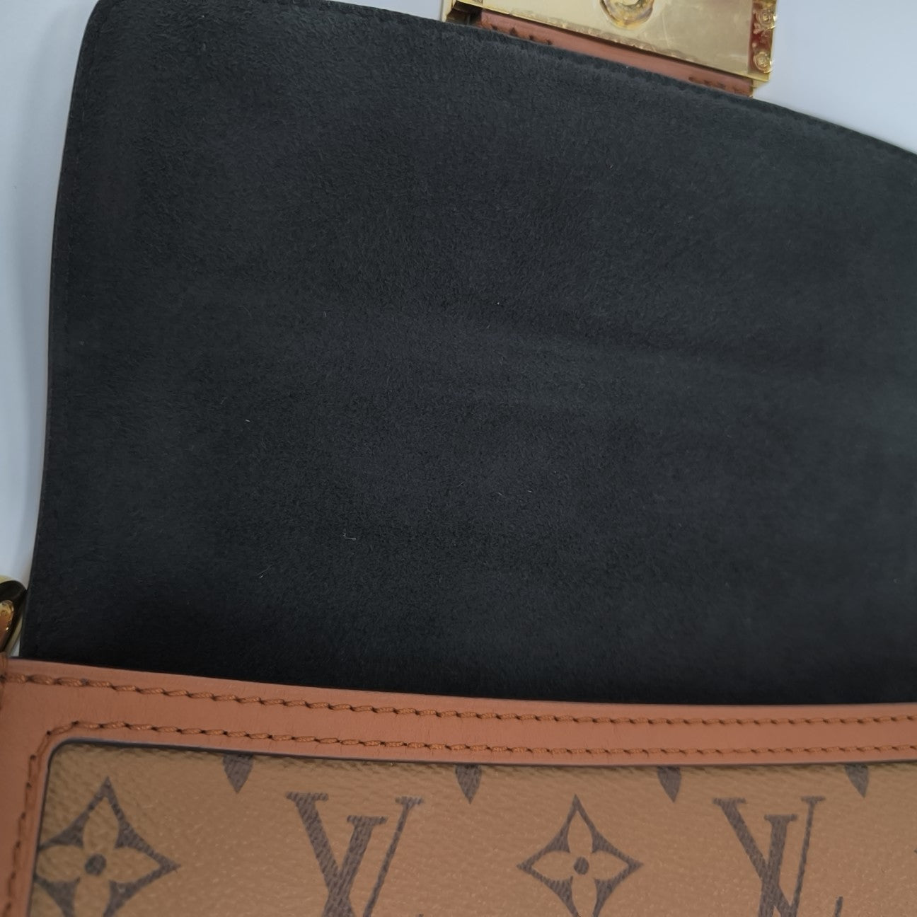 DAUPHINE Mini Monogram Coated Canvas Brown