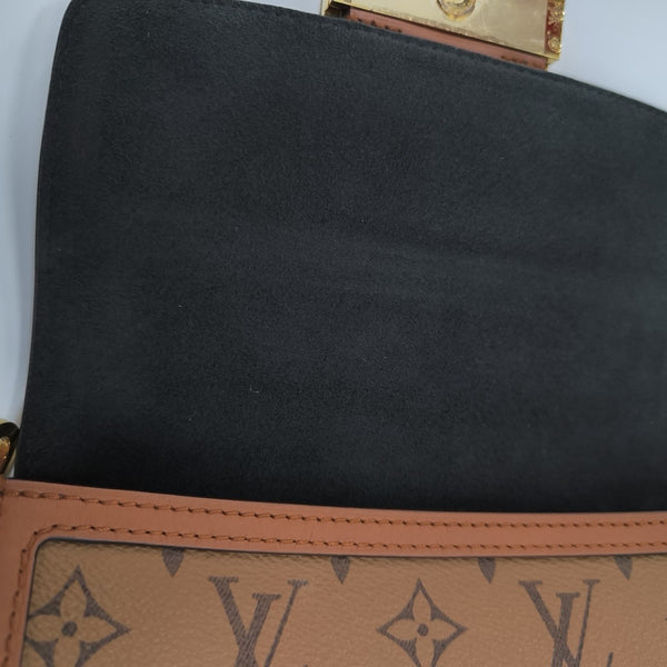 DAUPHINE Mini Monogram Coated Canvas Brown