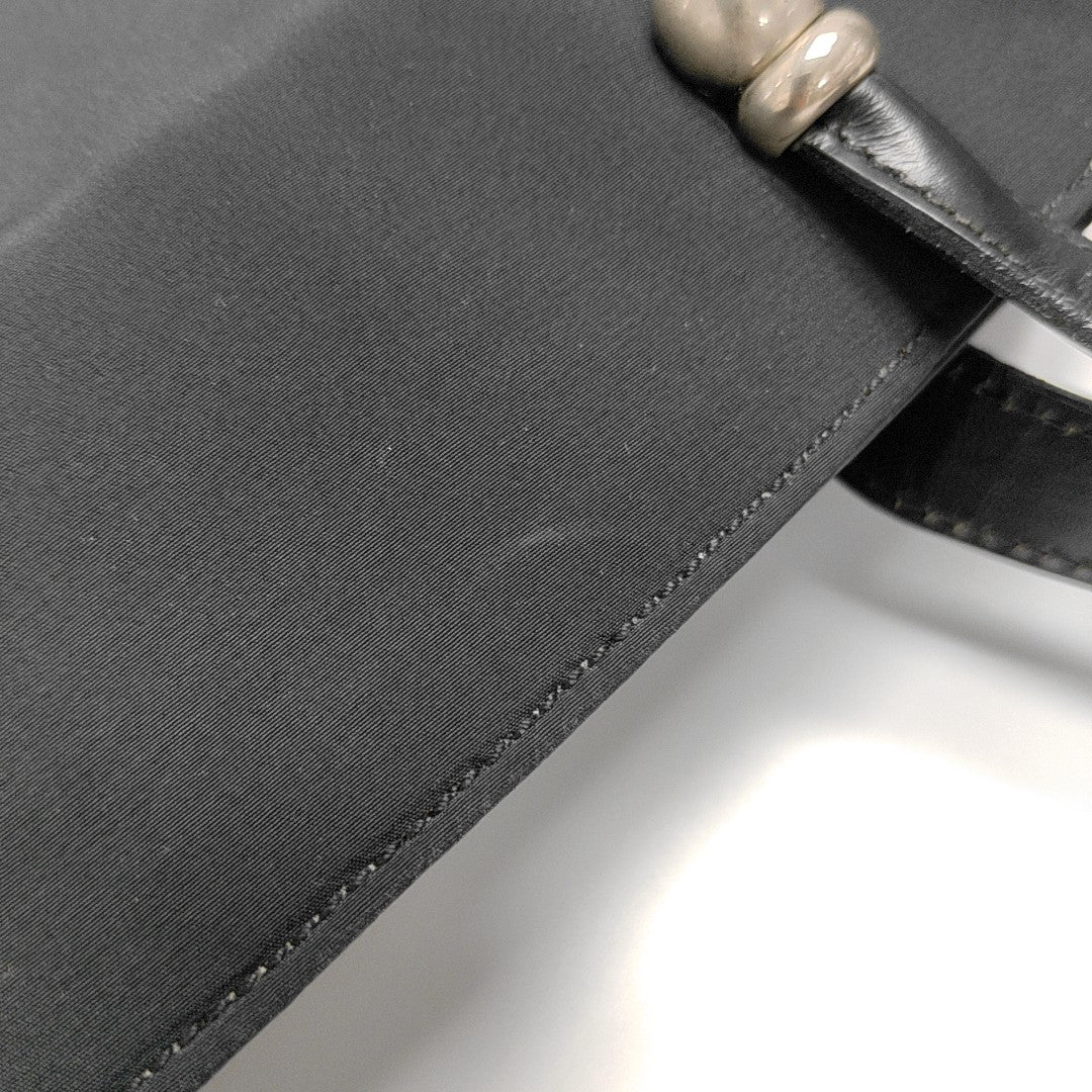 Nylon Top Handle Bag Black